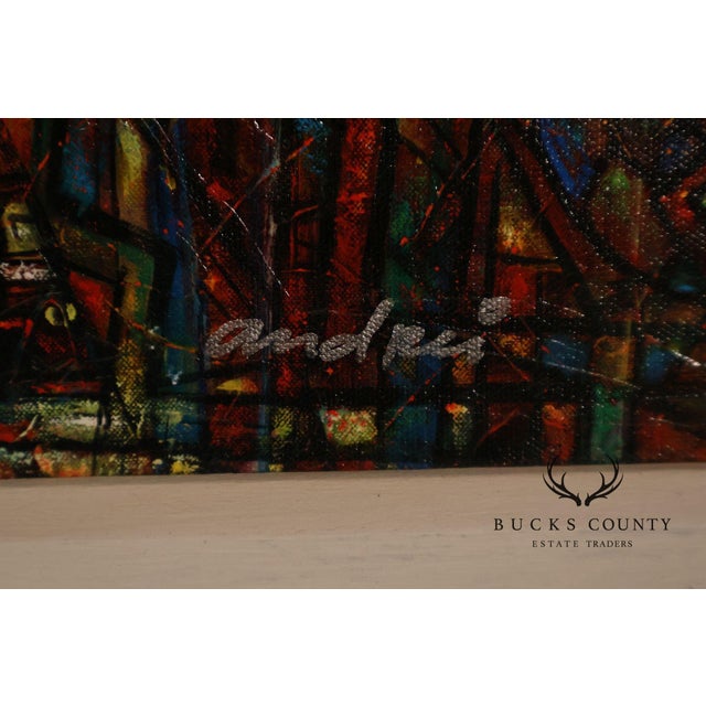 Andrei Protsouk Hand-Embellished Print, 'Snowboard Lovers' For Sale In Philadelphia - Image 6 of 17