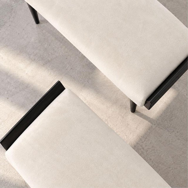 Mid-Century Modern Italian Ebanized Wood Velvet Stools by Ico & Luisa Parisi, Set of 2 For Sale - Image 9 of 10