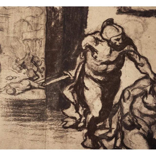 Honoré Daumier 1959 After "Archimedes" by Honoré Daumier, Vintage Hungarian Photogravure For Sale - Image 4 of 10