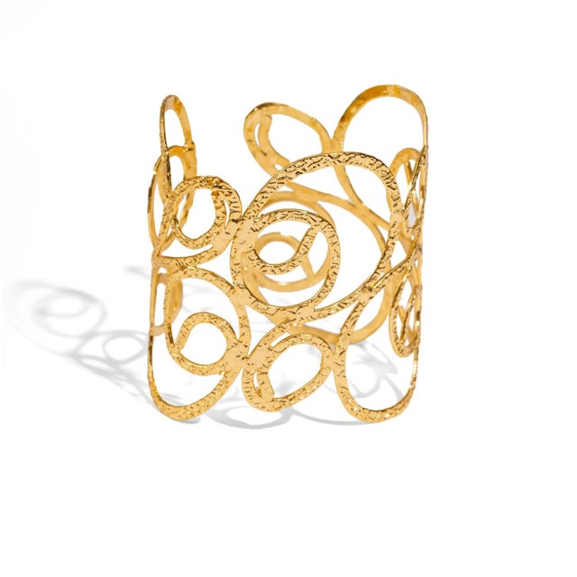 Golden Whispers Arm & Cuff Bracelet For Sale - Image 13 of 13