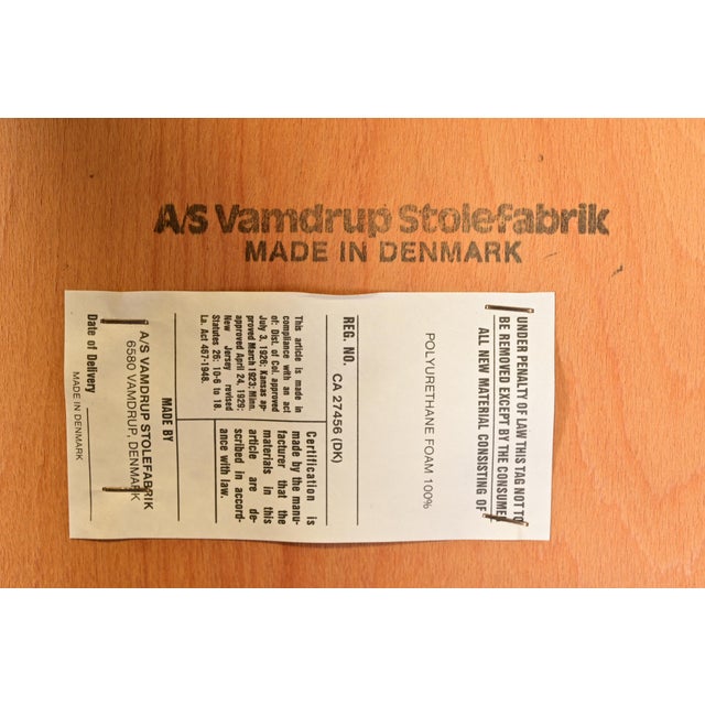 Danish Modern Sculpted Solid Rosewood Dining Chairs by Vamdrup Stolefabrik, Set of Six For Sale - Image 10 of 11