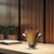 Modern Smokey Umber Flared Edged Glass Vase- Tall For Sale - Image 3 of 11