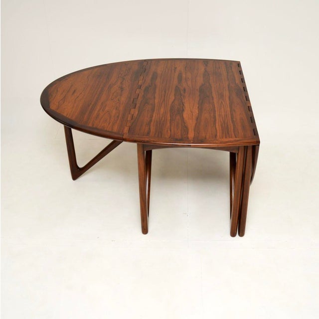 Mid-Century Modern Danish Vintage Gate Leg Dining Table attributed to Niels Koefoed from Koefoeds Hornslet, 1960s For Sale - Image 3 of 13