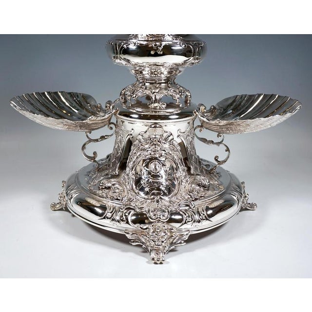 Viennese Art Nouveau Silver Caviar Stand from Würbel & Czokally, 1900s For Sale - Image 5 of 17