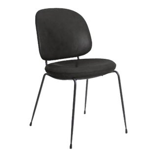 Industry Dining Chair Bellagio Black Leather For Sale