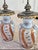Vintage Japanese Kutani Elephant Handle Porcelain Vase Lamps Hand Painted Pair For Sale - Image 4 of 9