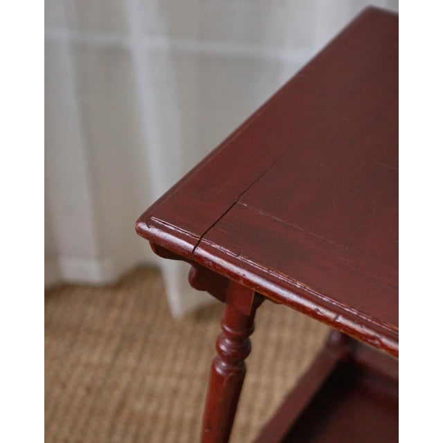 Antique Painted Oak Side Table For Sale - Image 9 of 15