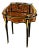 French Ladies Writing Desk With Gallery Rail & 6 Drawers – Bronze Mounted Vanity Desk For Sale
