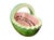 Ceramic Vintage Hand-Painted Ceramic Watermelon Basket Serving Bowl For Sale - Image 7 of 9