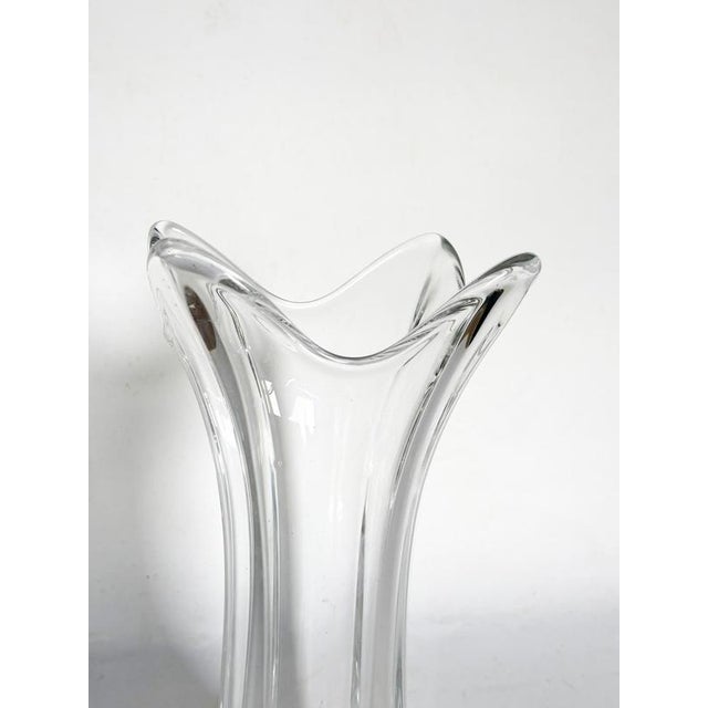 Gold Vintage Crystal Vase, France, 1970 For Sale - Image 8 of 9