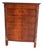 Antique Mahogany Chiffonier with Black Marble Top For Sale