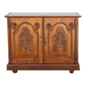 Antique Carved Anglo Indian Buffet Cabinet