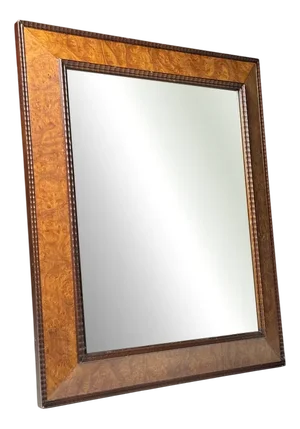 Vintage Mirror with Ribbed Frame