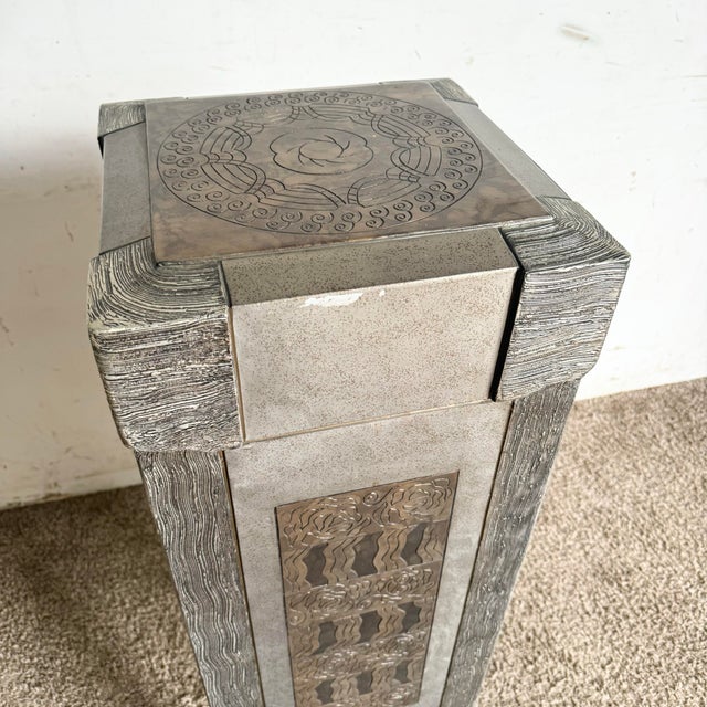 Postmodern Carved Jewelry Chest/Lingerie Armoire For Sale - Image 9 of 12