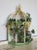 Whimsy Chic Decorative Distressed Painted Bird Cage For Sale - Image 11 of 11