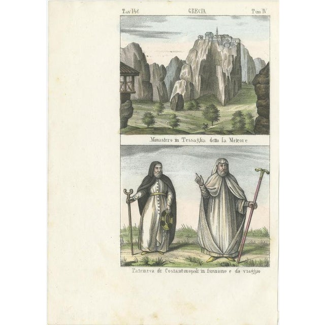 Meteora Monastery in Thessaly and the Patriarch of Constantinople, 1842, Paper For Sale - Image 3 of 8