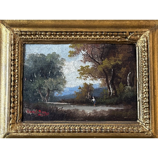 1900 - 1909 Landscape Composition, 1900s, Oil Painting For Sale - Image 5 of 9
