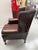 Brown Leather Wing Chair, 1980s, in Very Good conditions. Designed 1980 to 1989