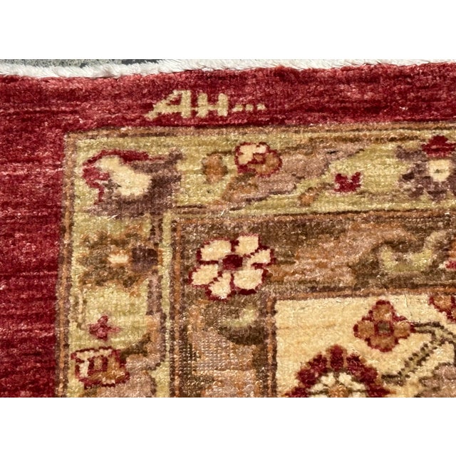 13ft × 17ft 10in Hand Knotted Afghani Wool Rug For Sale - Image 4 of 12