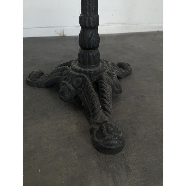 Bistro Table with Marble Top For Sale - Image 4 of 6