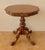 Brown Spanish Carved Wood Pedestal Side Table, Mid-20th Century For Sale - Image 8 of 16