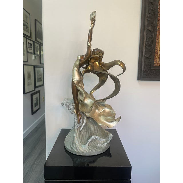 "Polena" Bronze Sculpture by Angelo Basso For Sale - Image 4 of 10