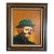 Vintage John Peers Original Oil Painting Mid Century Modern Sad Hobo Clown For Sale