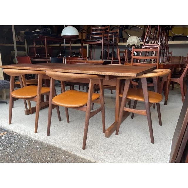 Danish Shaker Dining Table and Dining Chairs by Hans J. Wegner for Getama, Set of 7 For Sale - Image 5 of 18