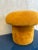 Pop Art 1970s Vintage Mushroom Footstool in Orange Shag For Sale - Image 3 of 8