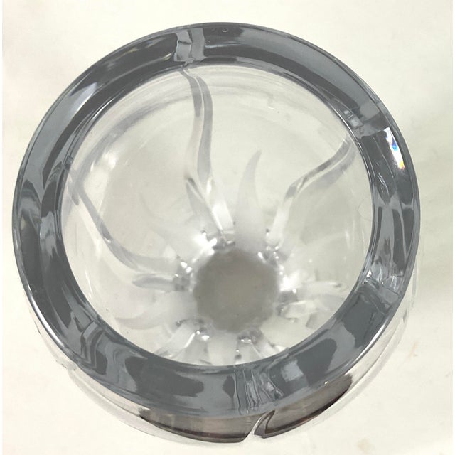 Contemporary Mikasa-“Flame D’amore”-Hand Blown and Cut, Polished- Heavy Lead Crystal- 10 Inch Tall Vase For Sale - Image 3 of 9