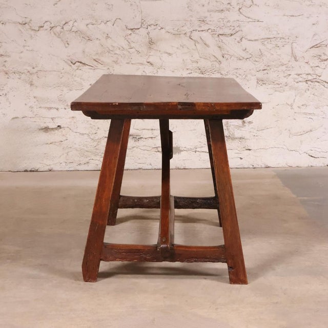 Spanish 18th Century Small Spanish Walnut Table For Sale - Image 3 of 5