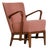 Easy Chair Redressed in Wool from Berghem Väveri, 1940s For Sale