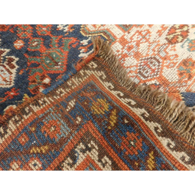 Antique Handmade Persian Nomadic Rug 5'6"x 9'3" For Sale - Image 12 of 13