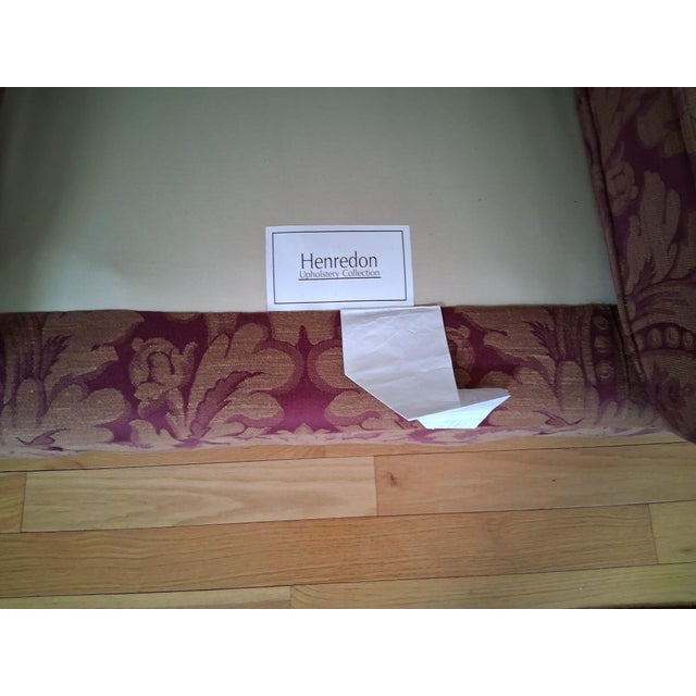 Hollywood Regency Midcentury Henredon Short Sofa For Sale - Image 3 of 11