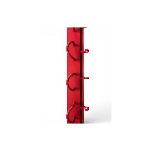 Vintage Red Six-Hook Wall Coat Rack from Kartell, Italy For Sale - Image 4 of 7