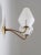 Swedish Wall Lamp in Brass and Glass attributed to Asea, 1950s For Sale - Image 6 of 10