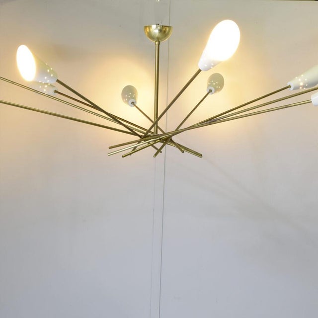 1960s Shangai Chandelier in the style of Stilnovo, 1960s For Sale - Image 5 of 11
