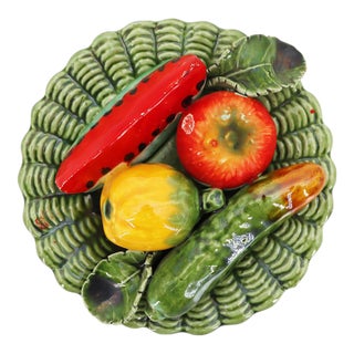 Trompe l'Oeil Antique Portuguese Plate For Sale