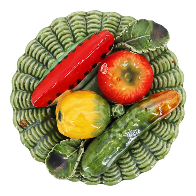 Trompe l'Oeil Antique Portuguese Plate For Sale