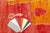 Textile Doris Leslie Blau Vintage Tribal Moroccan Red Orange Wool Rug For Sale - Image 7 of 8