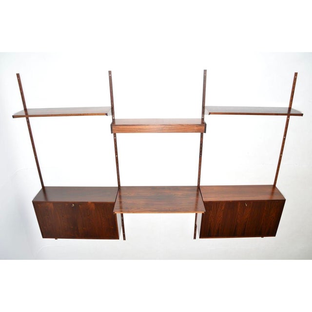 Mid-Century Modern Vintage Danish Wall Mounting Shelving System from FM Møbler, 1960 For Sale - Image 3 of 16