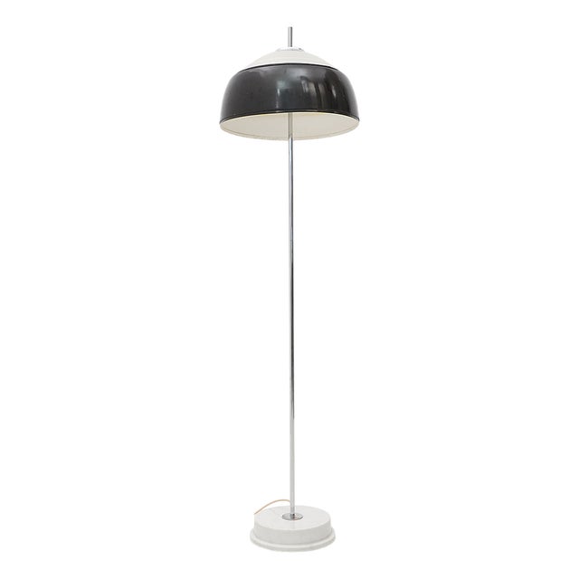 Floor Lamp with Marble Base by Candle, 1960s For Sale