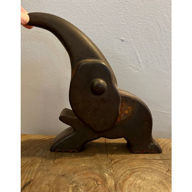 Art Deco Art Deco Cast Iron Elephant, Nut Cracker, Door Stop, Objet For Sale - Image 3 of 5