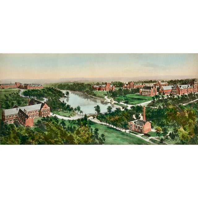 A finely detailed engraving of Richmond College (Richmond, Virginia), created from the original plate after Richard...