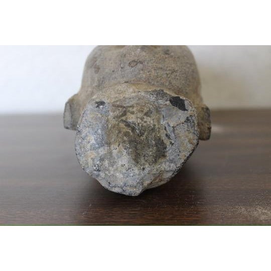 Chinese 15th Century & Earlier Authentic Northern Wei Buddha Head Fragment - 8” For Sale - Image 3 of 8