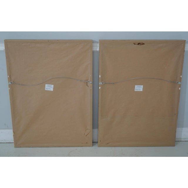 Pair Gold Framed Modern Design Peacock Prints For Sale - Image 11 of 13