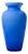 Art Deco Murano Cobalt Blue Art Glass Vase, 1970s For Sale
