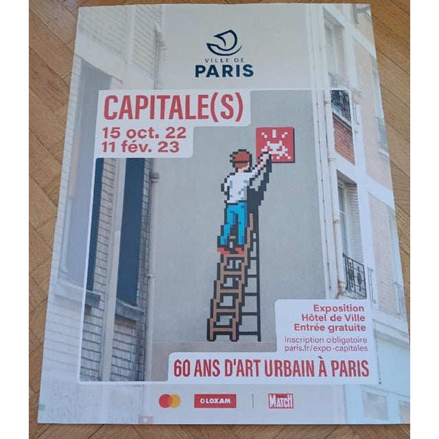 After Invader, Capitals Exhibition Poster, Paris, 2022, Print For Sale - Image 6 of 7
