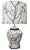 Vintage Italian Hand-Painted Blue & White Ceramic Bird Table Lamp For Sale In West Palm - Image 6 of 12