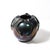 1980s Mid-Century Hand-Blown Murano Iridescent & Black Glass Vase W/ Sculptural Detail For Sale - Image 5 of 14